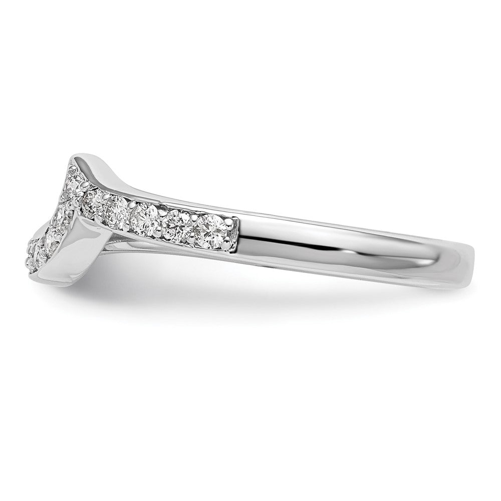 14K Weißgold Ehering mit 0,2 ct. Laborgezüchteten Diamanten VS/SI+ G+