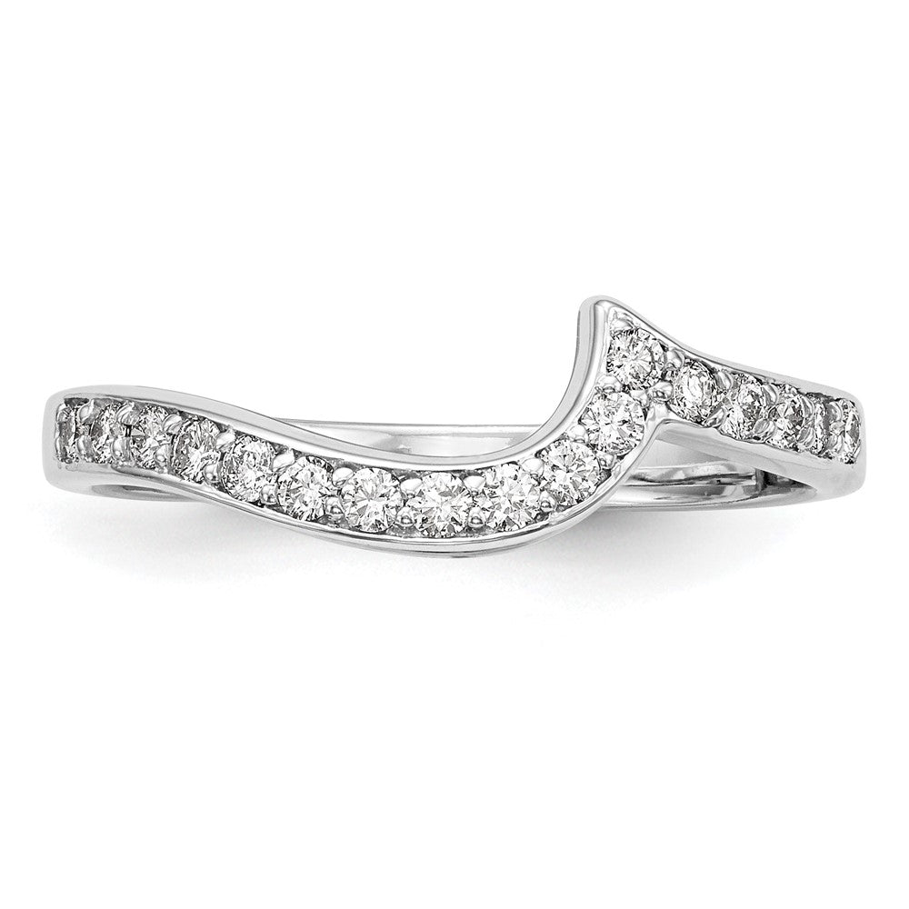 14K Weißgold Ehering mit 0,2 ct. Laborgezüchteten Diamanten VS/SI+ G+
