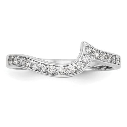 14K Weißgold Ehering mit 0,2 ct. Laborgezüchteten Diamanten VS/SI+ G+