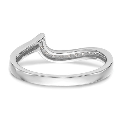 14K Weißgold Ehering mit 0,2 ct. Laborgezüchteten Diamanten VS/SI+ G+