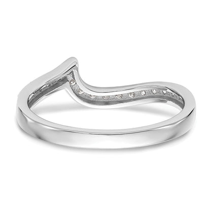14K Weißgold Ehering mit natürlichen Diamanten