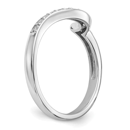 14K Weißgold Ehering mit 0,2 ct. Laborgezüchteten Diamanten VS/SI+ G+