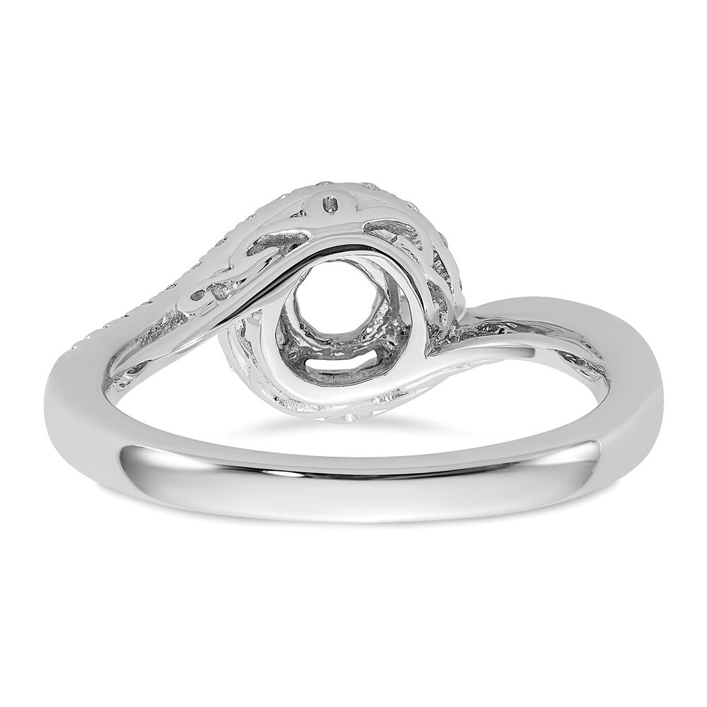 14K Weißgold Verlobungsring mit 0,33 ct. Laborgezüchtetem Diamant VS/SI+ G+ und 0,75 ct. rundem Mittelstein