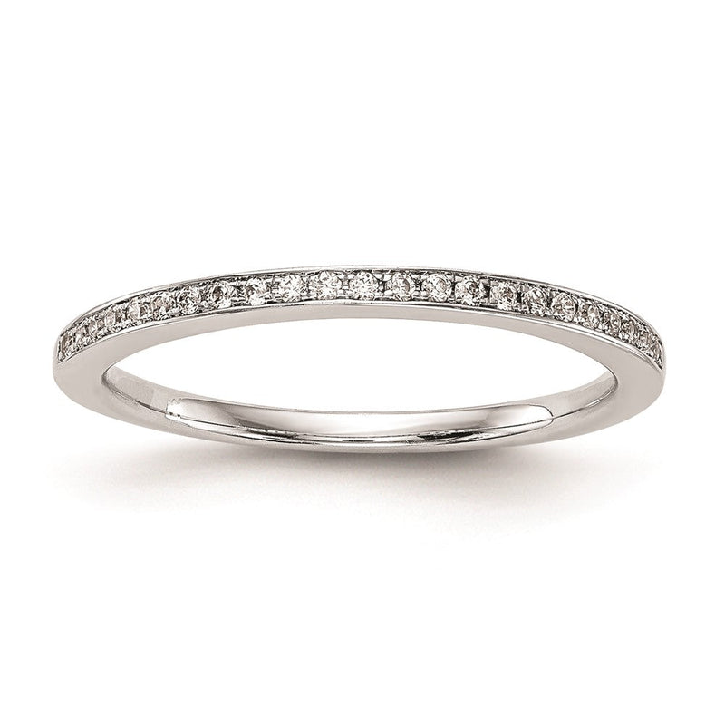 14K Weißgold Set aus 2 Eheringen mit natürlichen Diamanten, 0,23 ct. Gesamtgewicht
