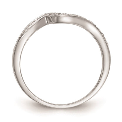 Trauring aus 14K Weißgold mit natürlichem Diamant