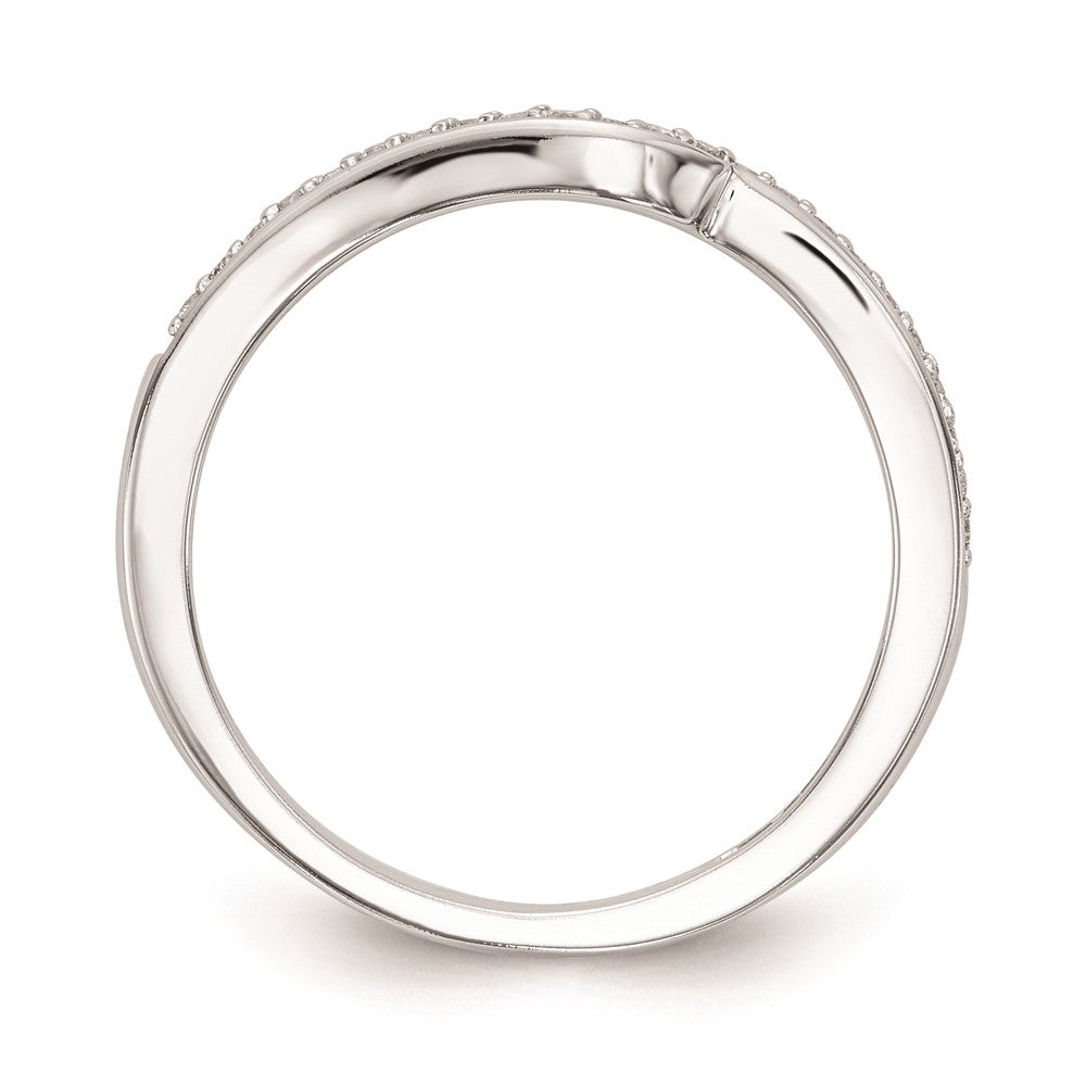 Ehering aus 14K Weißgold mit natürlichen Diamanten