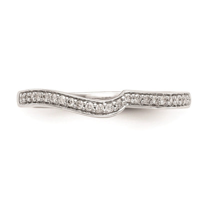 Ehering aus 14K Weißgold mit natürlichen Diamanten