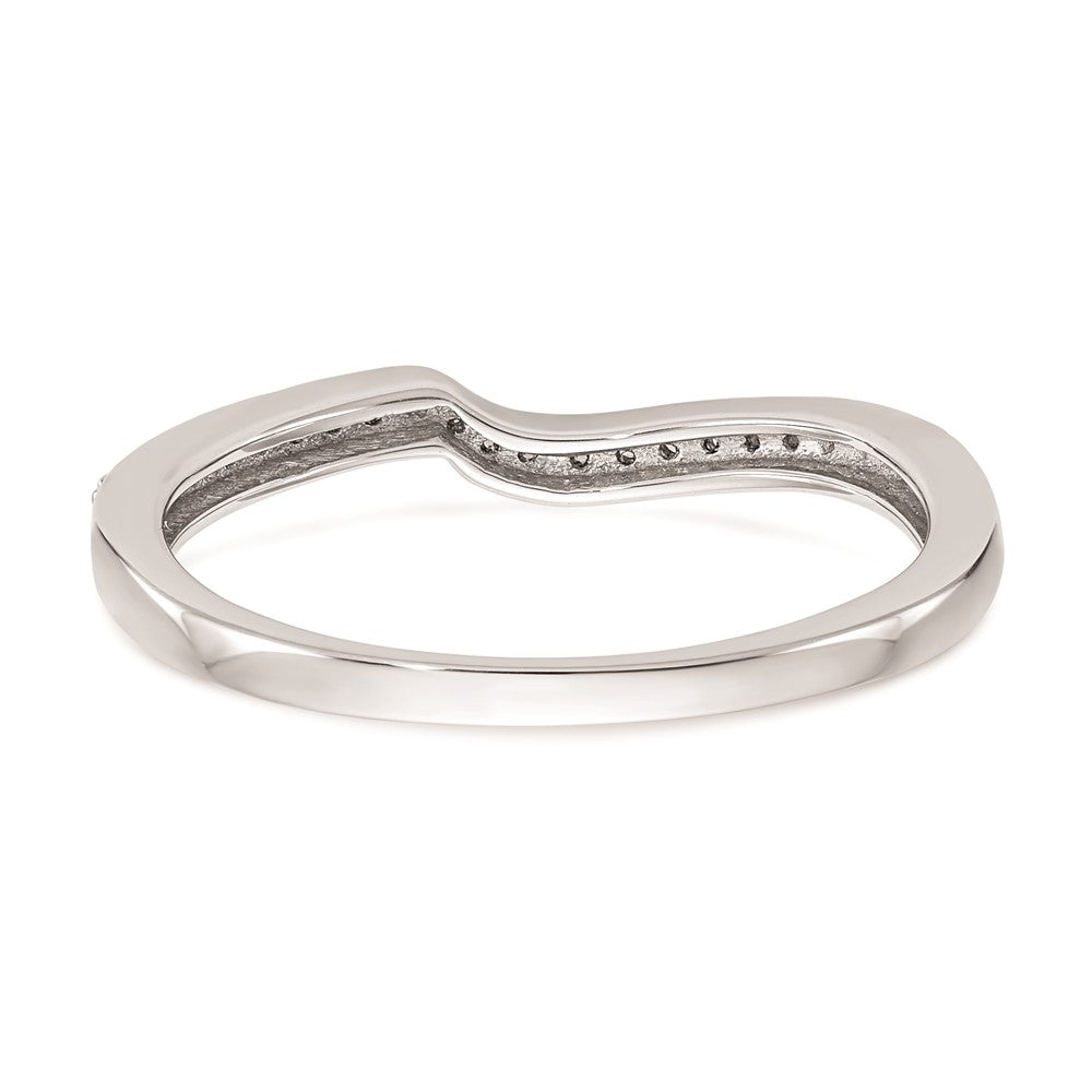 Ehering aus 14K Weißgold mit natürlichen Diamanten