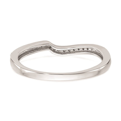 Ehering aus 14K Weißgold mit natürlichen Diamanten