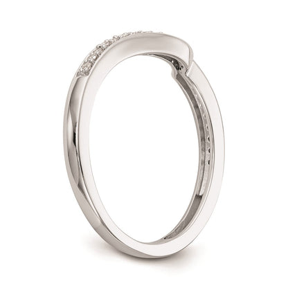 Ehering aus 14K Weißgold mit natürlichen Diamanten