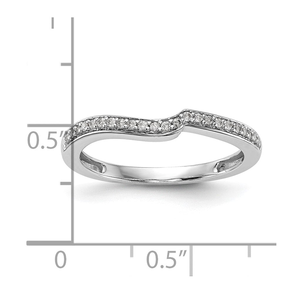 Ehering aus 14K Weißgold mit natürlichen Diamanten