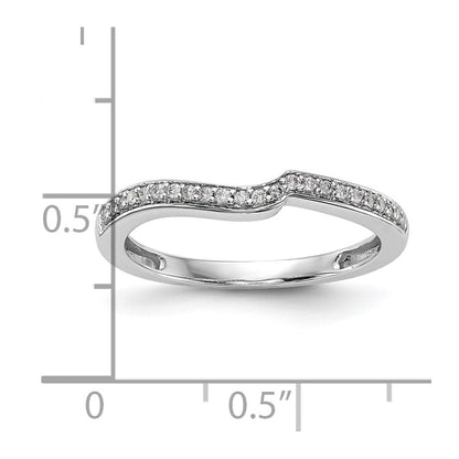 Ehering aus 14K Weißgold mit natürlichen Diamanten