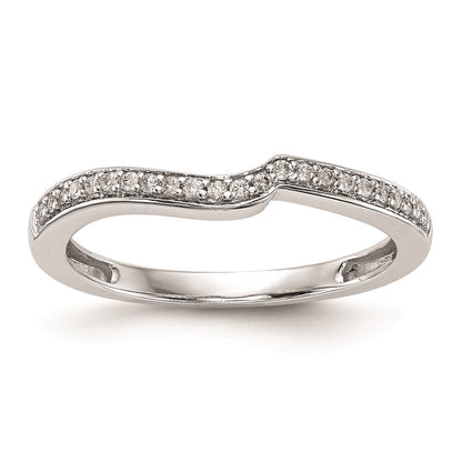 Ehering aus 14K Weißgold mit natürlichen Diamanten