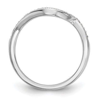 14K Weißgold Ehering mit natürlichen Diamanten