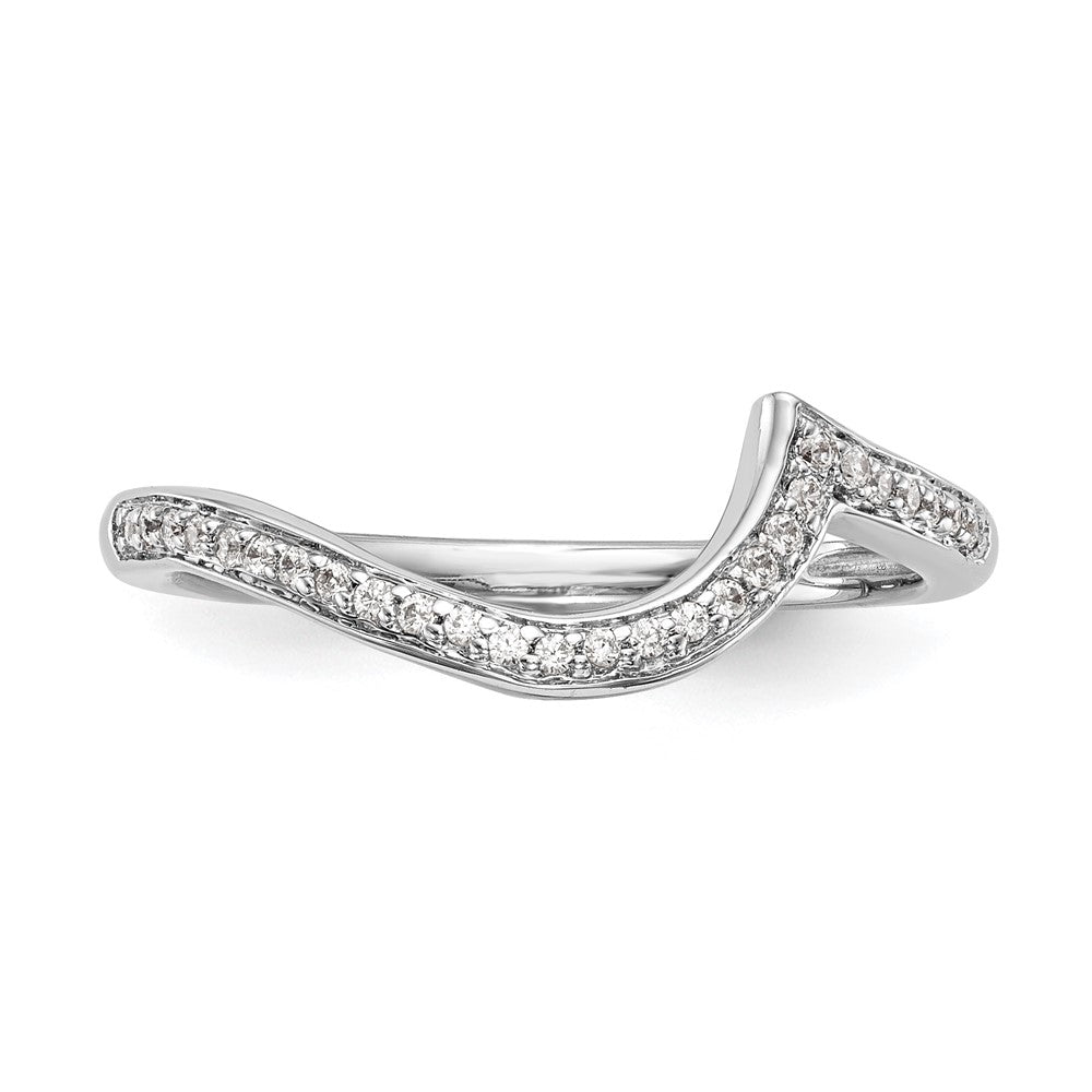 14K Weißgold Ehering mit natürlichen Diamanten