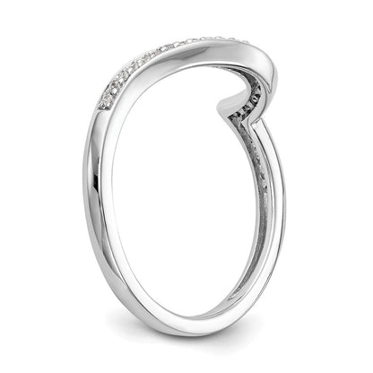 14K Weißgold Ehering mit natürlichen Diamanten