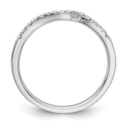 14K Weißgold Ehering mit natürlichen Diamanten