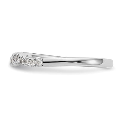 14K Weißgold Ehering mit natürlichen Diamanten