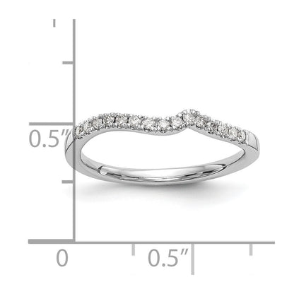 14K Weißgold Ehering mit natürlichen Diamanten