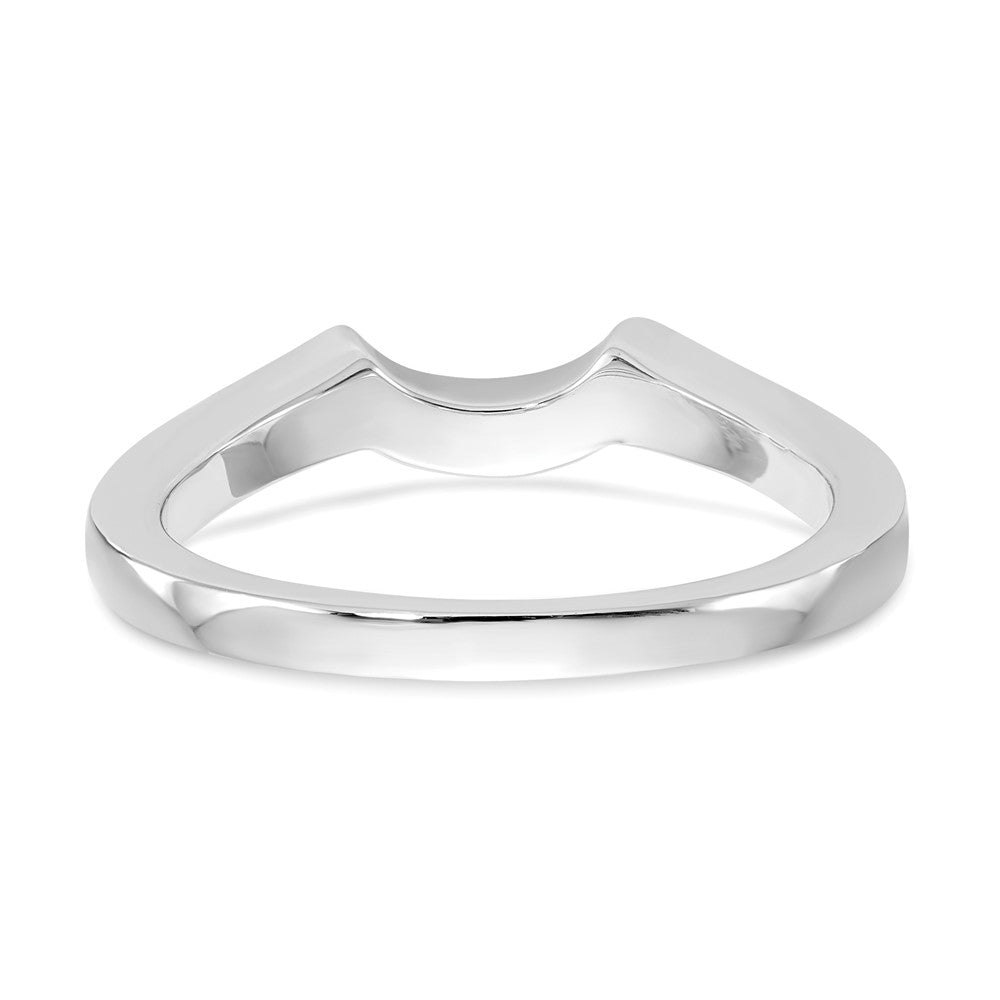 14K Weißgold Trauring mit natürlichen Diamanten