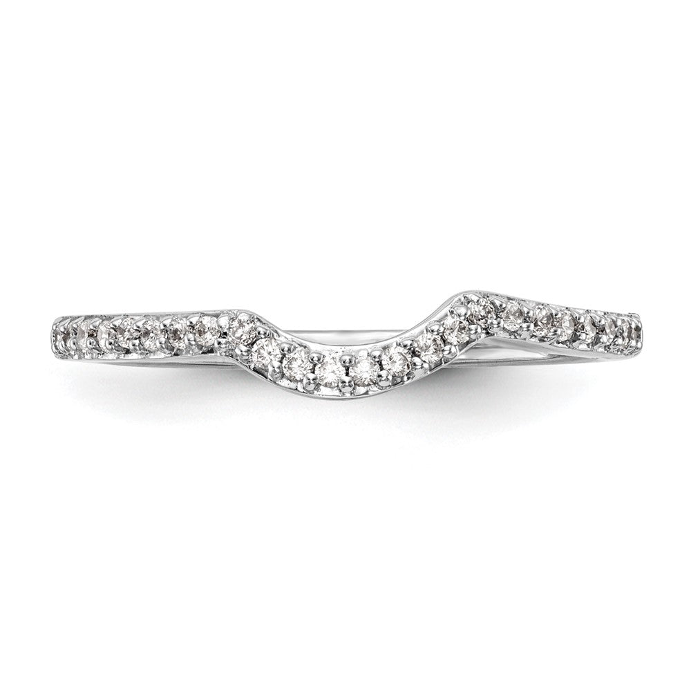 14K Weißgold Ehering mit natürlichen Diamanten