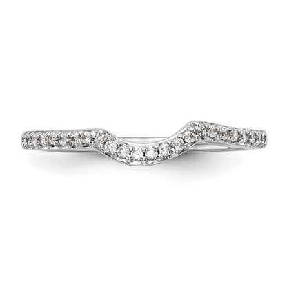 14K Weißgold Ehering mit natürlichen Diamanten