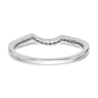 14K Weißgold Ehering mit natürlichen Diamanten