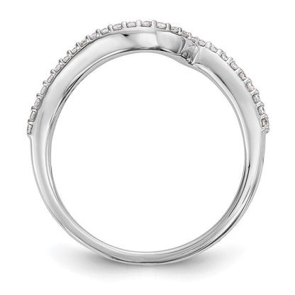 14K Weißgold Ehering mit natürlichen Diamanten
