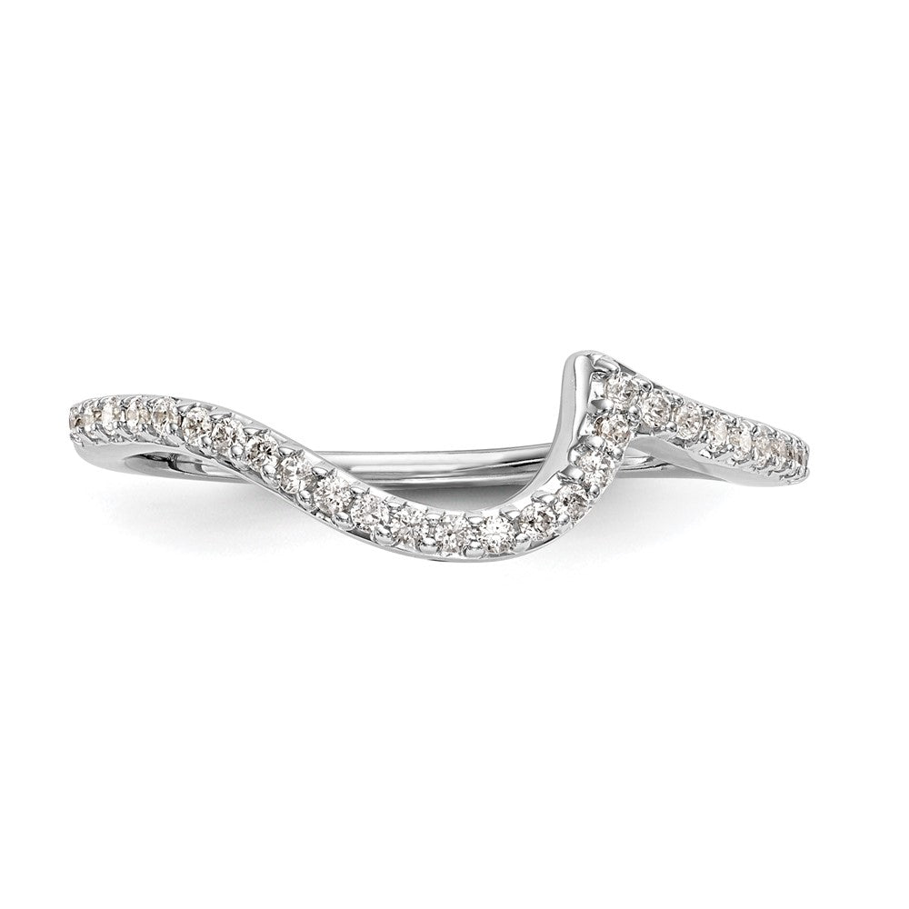 14K Weißgold Ehering mit natürlichen Diamanten