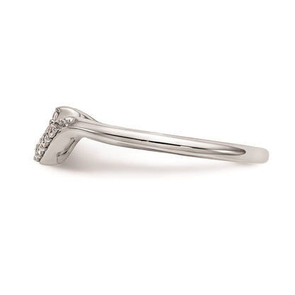 14K Weißgold Ehering mit natürlichen Diamanten