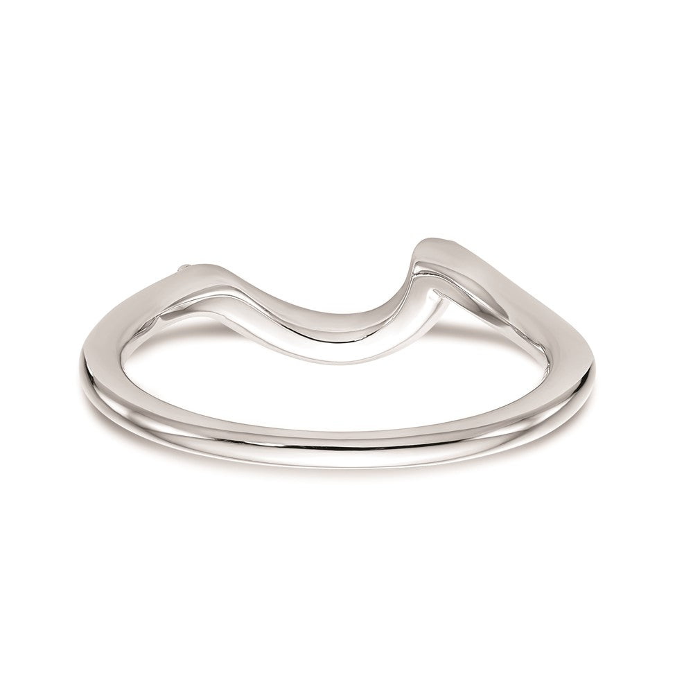 14K Weißgold Ehering mit natürlichen Diamanten