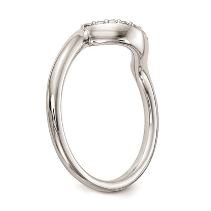 14K Weißgold Ehering mit natürlichen Diamanten