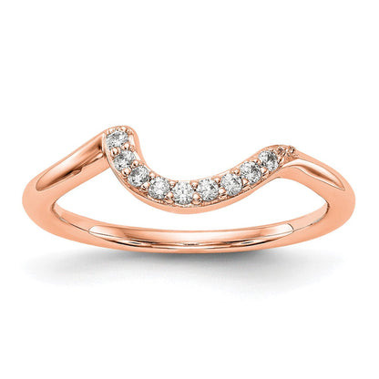 14K Roségold Diamant Ehering