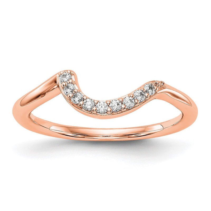 14K Roségold Diamant Ehering