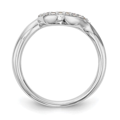14K Weißgold Ehering mit 0,10 ct. Labor-Diamanten, VS/SI+ G+