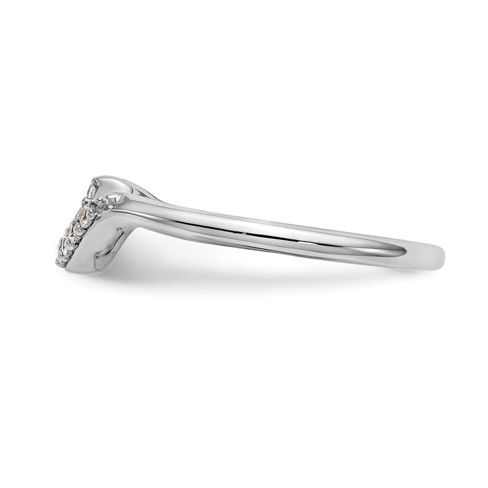 14K Weißgold Ehering mit 0,10 ct. Labor-Diamanten, VS/SI+ G+