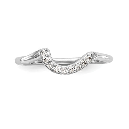 14K Weißgold Ehering mit 0,10 ct. Labor-Diamanten, VS/SI+ G+