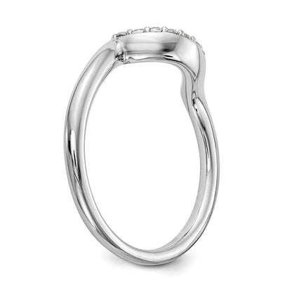14K Weißgold Ehering mit 0,10 ct. Labor-Diamanten, VS/SI+ G+