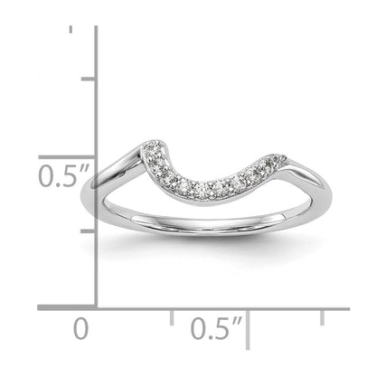 14K Weißgold Ehering mit 0,10 ct. Labor-Diamanten, VS/SI+ G+