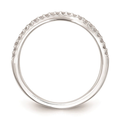Trauring aus 14K Weißgold mit natürlichen Diamanten
