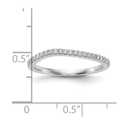 Trauring aus 14K Weißgold mit natürlichen Diamanten