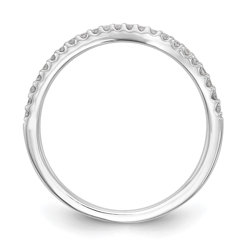 14K Weißgold Ehering mit 0,125 ct. laborgezüchtetem Diamant VS/SI+ G+