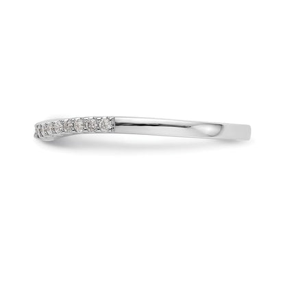 14K Weißgold Ehering mit 0,125 ct. laborgezüchtetem Diamant VS/SI+ G+