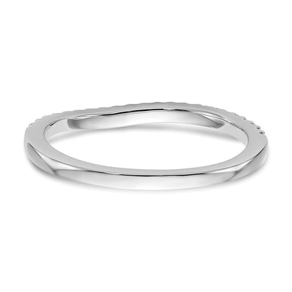 14K Weißgold Ehering mit 0,125 ct. laborgezüchtetem Diamant VS/SI+ G+