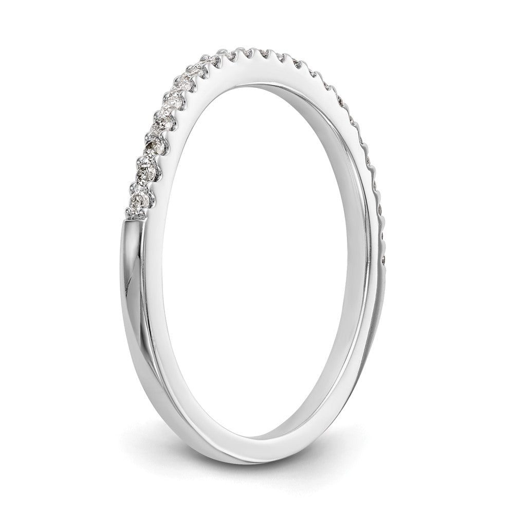 14K Weißgold Ehering mit 0,125 ct. laborgezüchtetem Diamant VS/SI+ G+