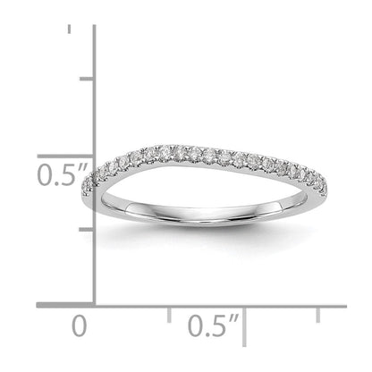 14K Weißgold Ehering mit 0,125 ct. laborgezüchtetem Diamant VS/SI+ G+