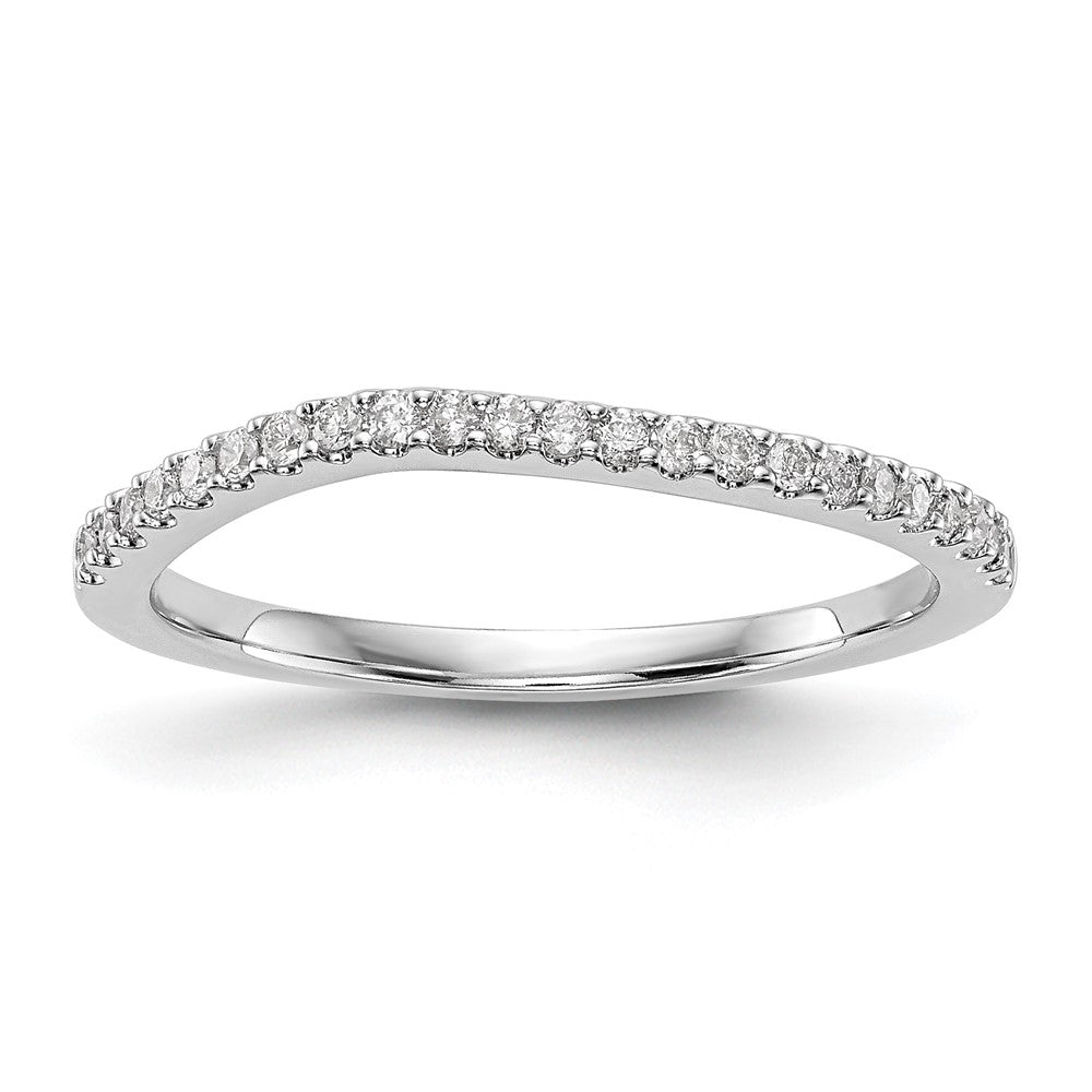 14K Weißgold Ehering mit 0,125 ct. laborgezüchtetem Diamant VS/SI+ G+