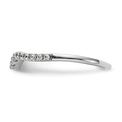14K Weißgold Ehering mit natürlichen Diamanten