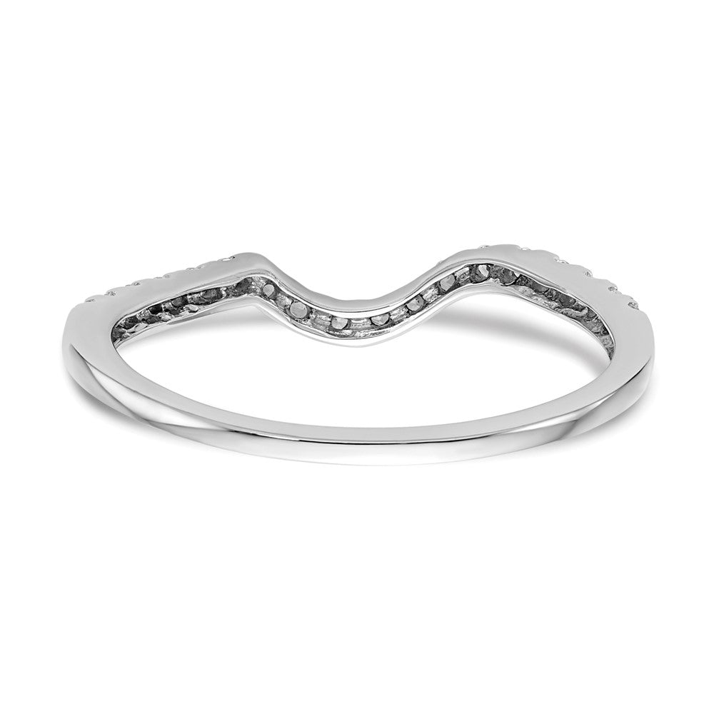 14K Weißgold Ehering mit natürlichen Diamanten
