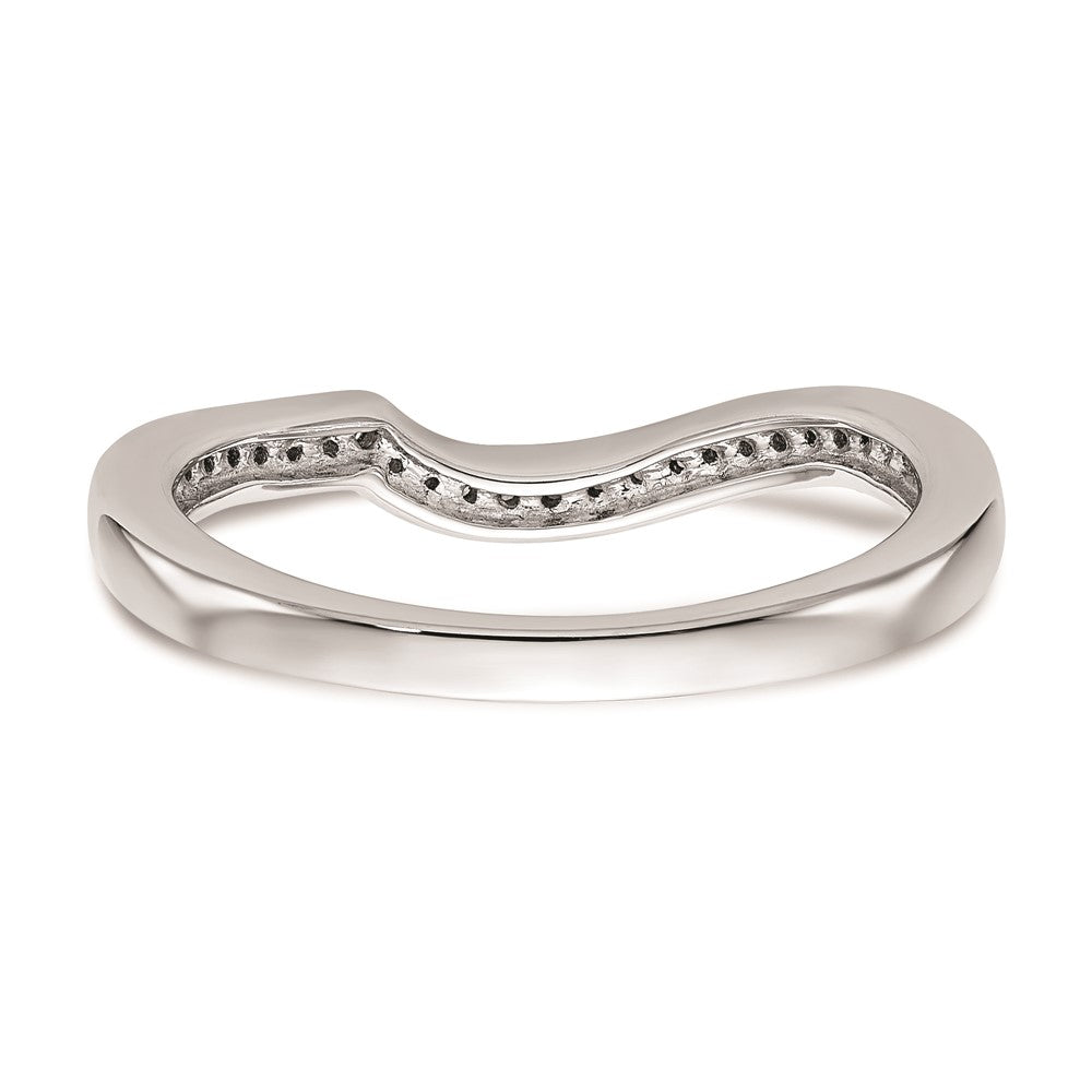 14K Weißgold Ehering mit natürlichen Diamanten